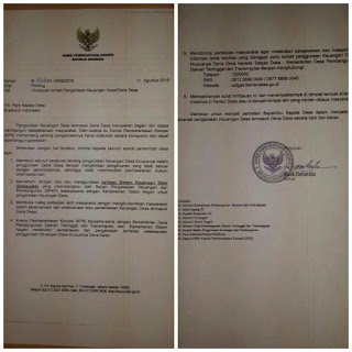 KPK RI Himbau Kepala Desa Harus Transparan Kelola Dana Desa