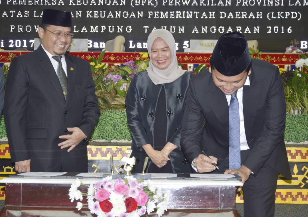 LHP BPK : Pengelolaan Keuangan Pemprov Lampung 2016 Banyak Tak Tepat