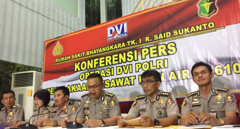 Total 71 Korban Lion Air JT610 Teridentifikasi, 20 Nama Kembali Dirilis Tim DVI Polri