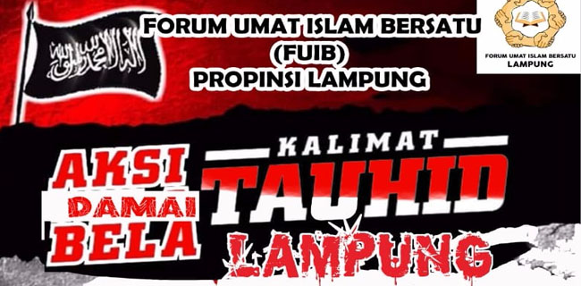 Sebanyak 41 Ormas “Long March” Bela Kalimat Tauhid Di Lampung