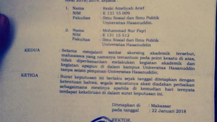 Tuntut Transparansi Anggaran Kampus Dua Mahasiswa UMI Malah Diskor