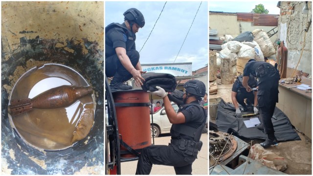 Pengepul Rongsokan di Depok Dikirimi Mortir dari Seseorang Tak Dikenal