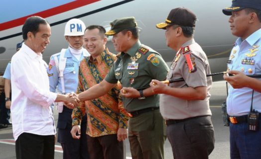 Panglima Kodam II Sriwijaya Dampingi Presiden di Lampung