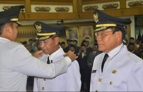 Gubernur Lampung Tanda Tangani SK, Saply TH Plt Bupati Mesuji