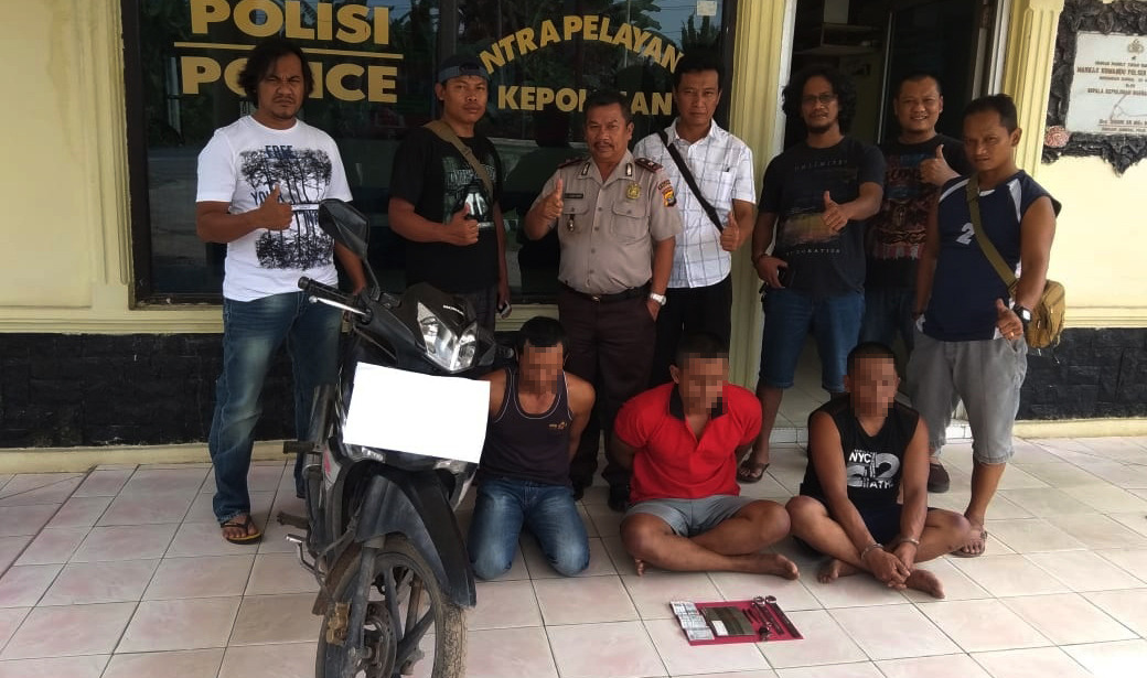 Satreskrim Polres Tuba Bersama Polsek Banjar Agung Amankan Komplotan Spesialis Pelaku Curanmor