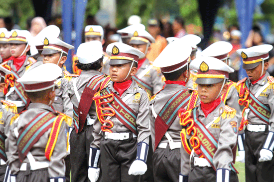 Lomba Polisi Cilik Merebutkan Piala Bergulir Kapolda Lampung