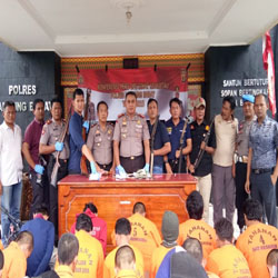 Polres Lampung Barat Tangkap 17 Penjahat Jalanan
