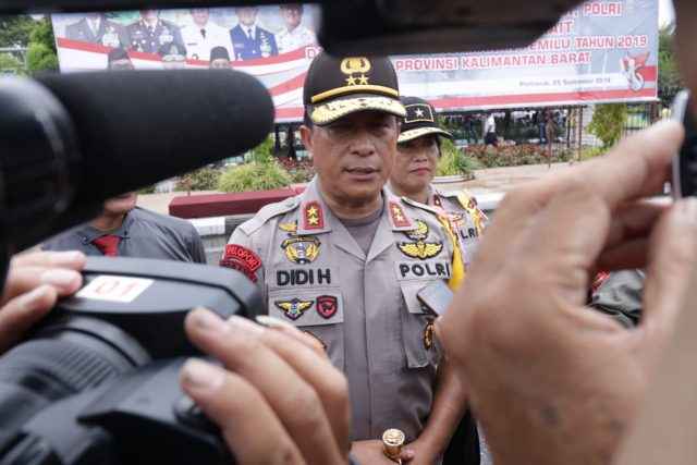 Polda Kalbar Gelar Simulasi Sispamkota Untuk Amankan Pemilu 2019