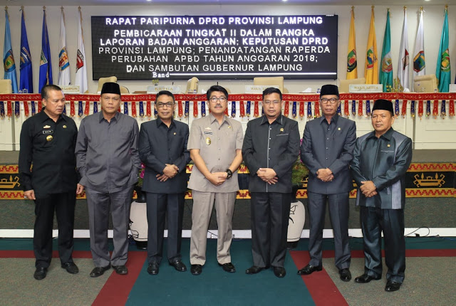 APBD-P Lampung PAD Rp7,9 Triliun, Belanja Daerah Rp8,5 Triliun dan Pembiayaan Netto Rp644 Miliar