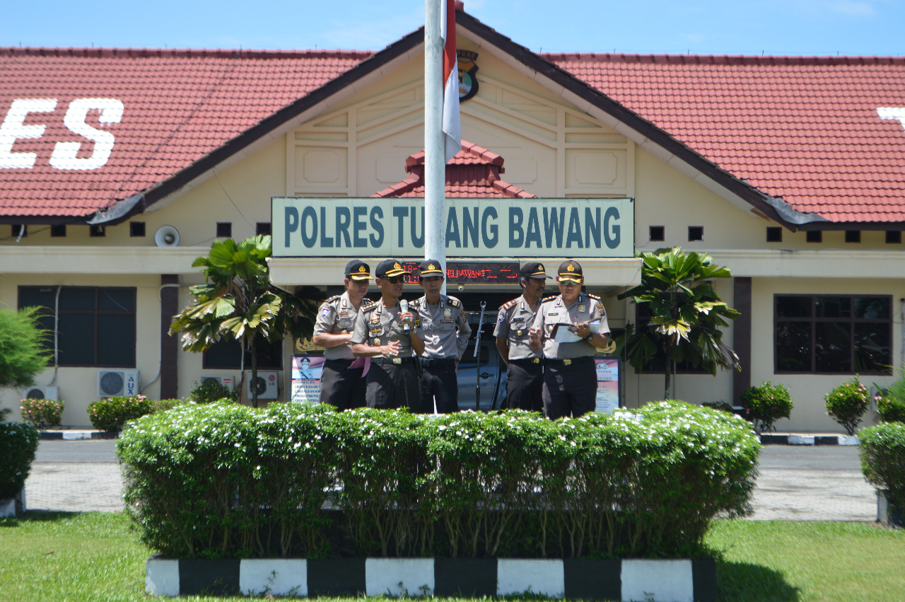 Karo Sarpras Polda Lampung Cek Ranmor Dinas Roda Dua Bhabinkamtibmas