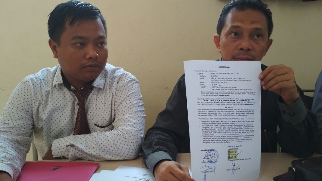Abdi Laporkan Ujaran Kebencian di Medsos Ke Polda Lampung