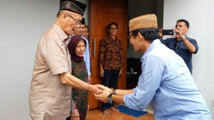 Buya Syafii Sampaikan Pesan Khusus ke Sandiaga Uno