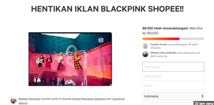 Iklan Shopee’Blackpink’ Didesak KPI untuk Diberhentikan