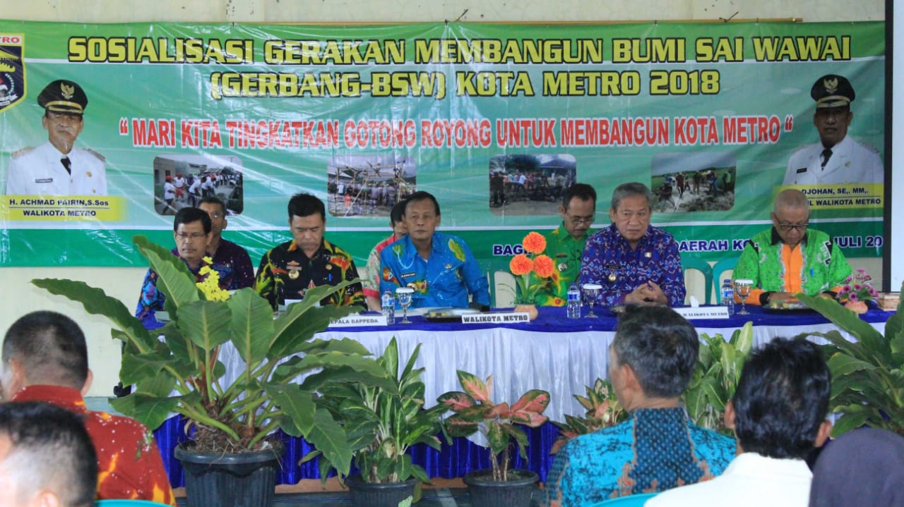 Pemkot Metro Launching Program Gerakan Membangun BSW