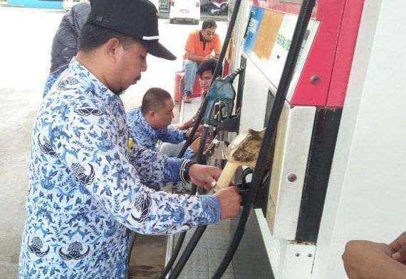 Diduga Maling Volume BBM SPBU 24.345.110 Kebahang di Segel?