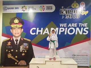 Naila Fahra Hanaya Anak Wartawan Itu Raih Mendali Emas Taekwondo Under 20kg Kapolri Cup