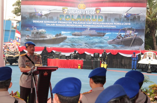 Pesan Kapolri saat Hadiri HUT Polairud ke-68