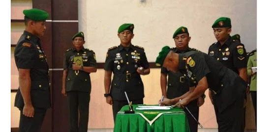 Danrem 043/Gatam Pimpin Serah Terima Jabatan Komandan Kodim 0410