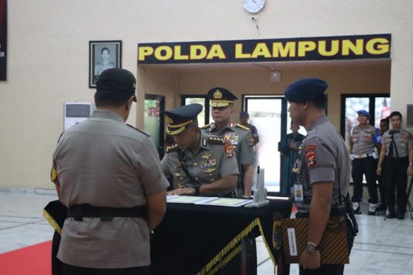 Kapolda Pimpin Serahterima Jabatan Wakapolda Lampung