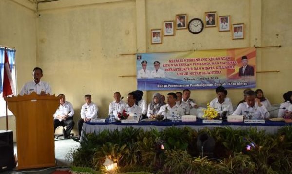 Ahmad Pairin Pimpin Musrenbang Kecamatan Metro Utara