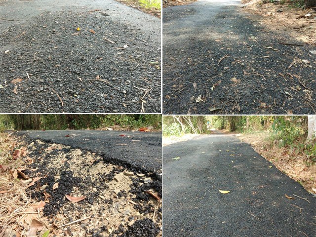 Warga Yosomulyo Metro “Resah” Jalan Baru Dibangun Sudah Rusak