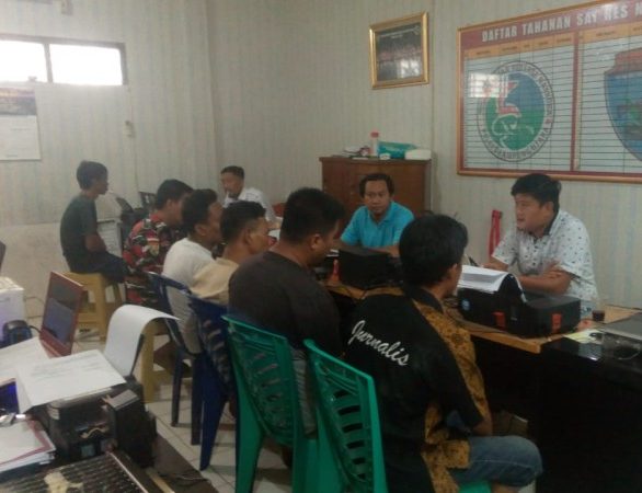Sat Narkoba Polres Lampung Utara Tangkap Lima Wartawan