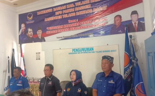 Nasdem Tubaba Rakersus Penguatan Kapasitas