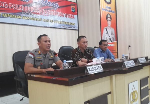 Puslitbang Polri Penelitian Tingkat Kepuasan Masyarakat di Polres Lampung Utara