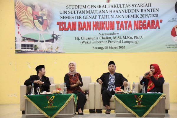 Wagub Kuliah Umum Soal Hukum Islam dan Hukum Tata Negara di UIN Sultan Maulana Hasanuddin Banten