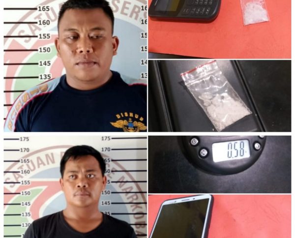 Dua Bandar Shabu Berkedok Honorer Disnas Perhubungan Lampung Utara Ditangkap