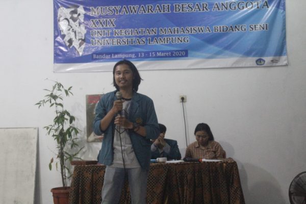 Robby Aslam Amrouzi Nahkodai UKM-BS Unila Periode 2020