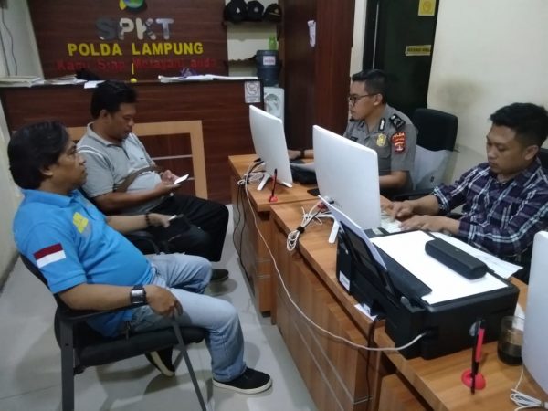 Merasa Difitnah Terima Aliran Fee Proyek Lampung Utara RP600 Juta, Riduan Laporkan Fria Ke Polda Lampung