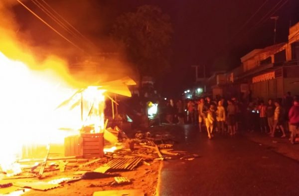 Pasar Way Jepara Terbakar Puluhan Kios Ludes