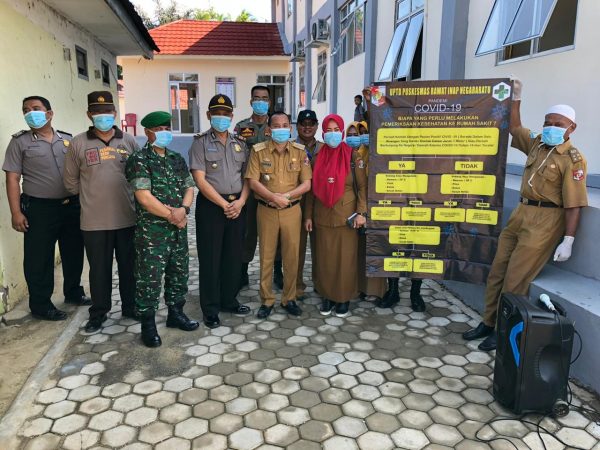 AKP Muslikh Bersama Uspika Sungkai Utara Sosialisasi Cegah Pandemi Global Corona