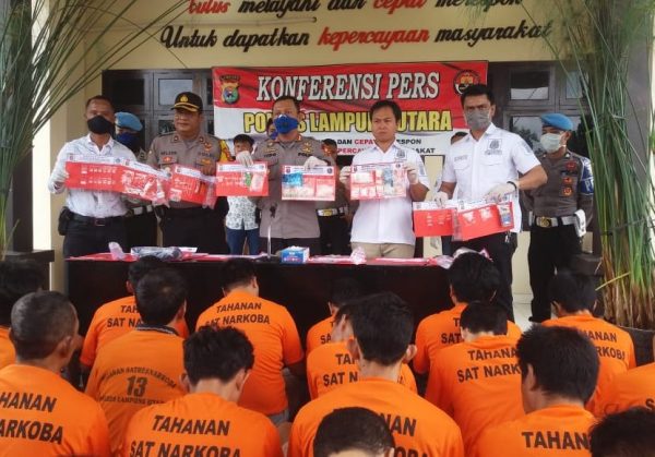 Ops Antik Krakatau 2020 Polres Lampura Amankan 59 Penyalahguna Narkoba