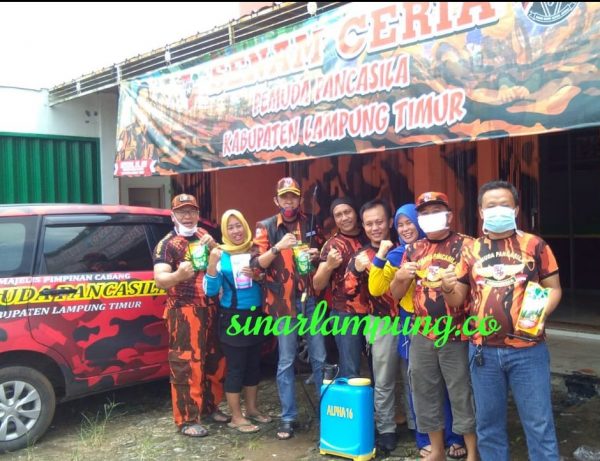 Lanjutkan Intruksi Ketua DPW PP Rycko Menoza, PP Lampung Timur Reaksi Cepat Pencegahan Covid-19