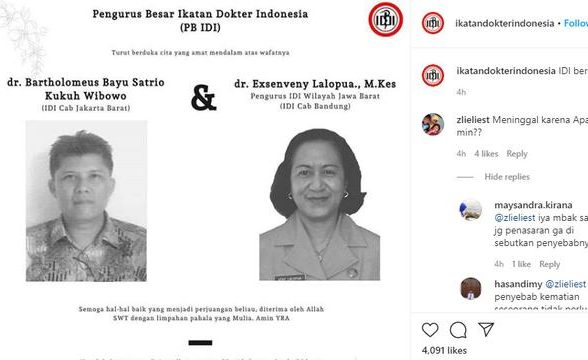 Lagi Dua Dokter Covid-19 Wafat