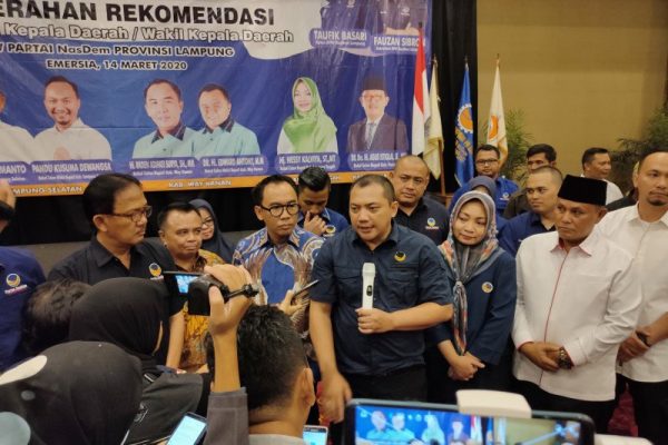 Nasdem Umumkan Dukungan Untuk Lima Caon Kepala Daerah di Lampung