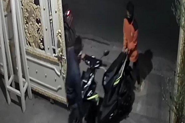 Maling Gasak Motor di Teras Rumah Kapolres