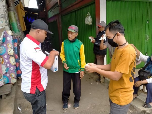 GPN Tanggamus Gelar Bakti Sosial Lawan Covid-19 di Pasar Gisting