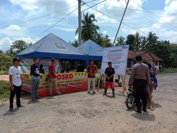 Kecamatan Panca Jaya Buka Posko Anti Covid-19 di Pintu Masuk Tiga Desa