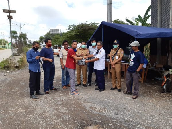 Pemuda Muhammadiyah Mesuji Bagikan Masker
