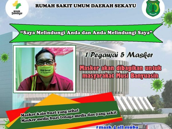 Dodi Reza Anjurkan Warga Pakai Masker Berbahan Kain Dengan Luncurkan Gerakan Muba Wajib Masker