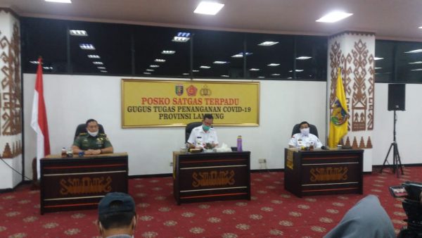 Pemprov Lampung Dengarkan Araham Mendagri Soal Covid-19