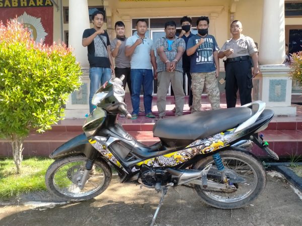 Penjual Ikan Keliling Nyambi Curi Motor Asal Penawar Jaya di Tangkap Polisi