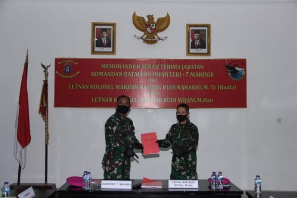 Danyon 7 Marinir Piabung Letkol Mar Kanang di Mutasi