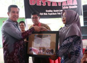 Bupati Dendi Hadiri Peresmian Gedung Sekolah SMPN 27 Pesawaran