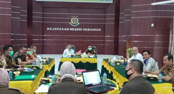 Bupati Padang Pariaman Kajari dan Ka BPN Bahas Sertifikat Tanah Tarok City