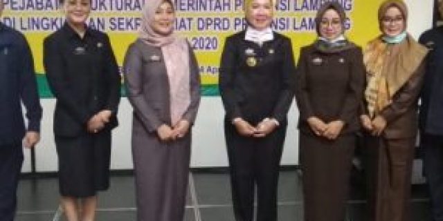 Pemprov Lampung Kembali Lantik 8 Pejabat Eselon IV