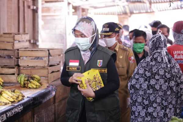 Wagub Chusnunia Tinjau Gugus Tugas Covid-19 Lampung Utara Sempat Kunjungi Pasar Central Kotabumi
